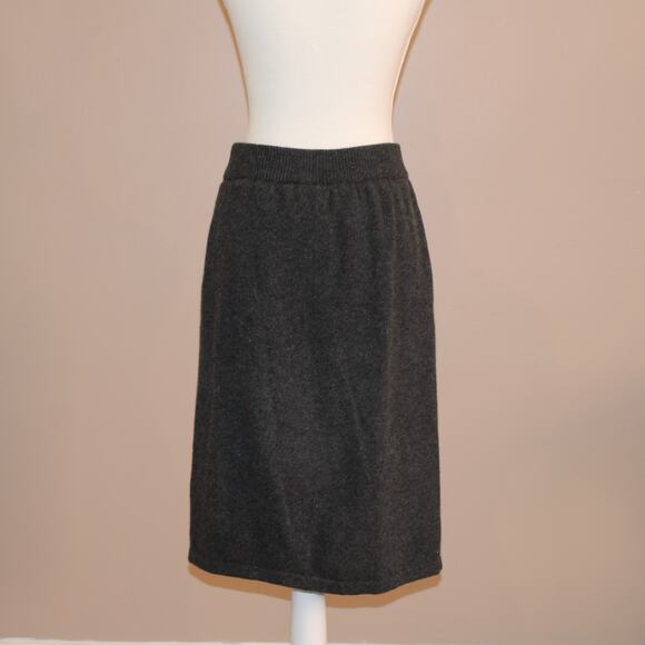 Women's Pappagallo Lambswool & Angora 26" Lined Midi Skirt sz Medium - Picture 3 of 6